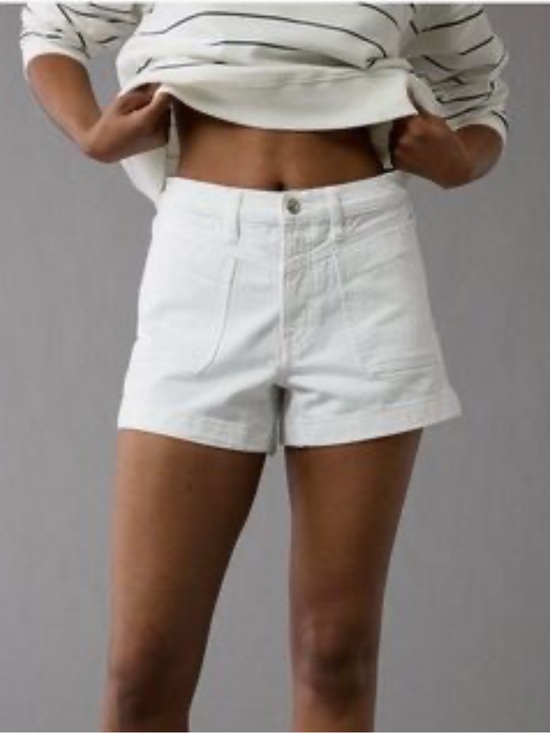 American Eagle Outfitters Pants - NWT AE White Strigid Relaxed Women's Shorts